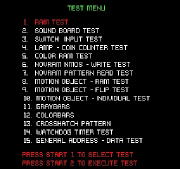 Sente Diagnostic Cartridge-MAME 2003